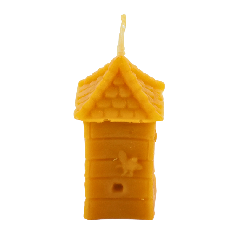 Svíčka z včelího vosku - úl hranatý